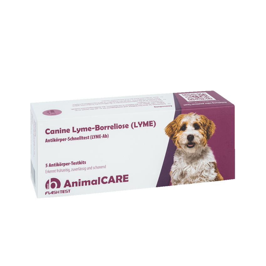best AnimalCARE Schnelltest Canine LymeBorreliose (LYME) 5er Box von vorne