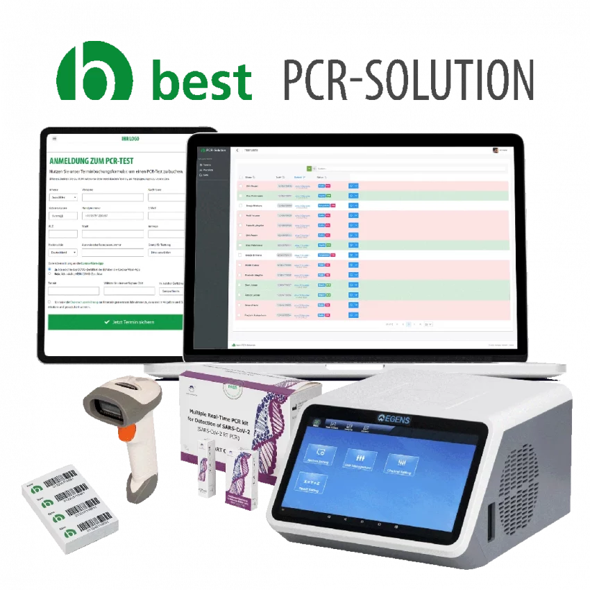 Die best PCR-Solution Testverwaltungssoftware mit allen Komponenten