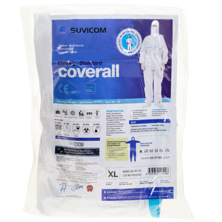Coverall class 3+4